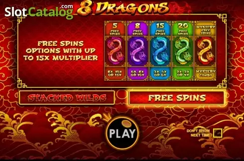 Скрин2. 8 Dragons (Pragmatic Play) слот