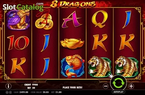 Скрин4. 8 Dragons (Pragmatic Play) слот
