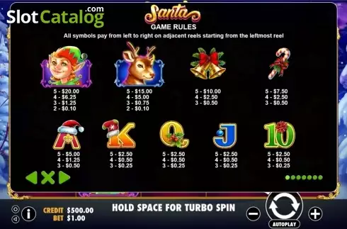 Скрин9. Santa (Pragmatic Play) слот