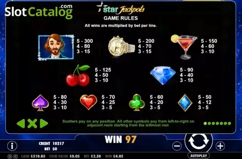 Скрин6. Star Jackpots слот