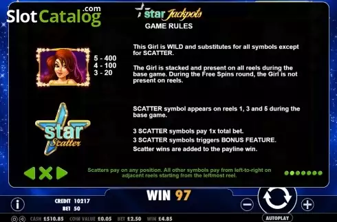 Скрин7. Star Jackpots слот