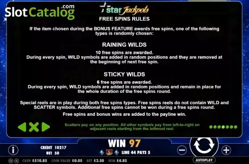 Скрин9. Star Jackpots слот