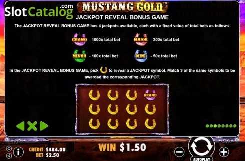 Скрин5. Mustang Gold слот