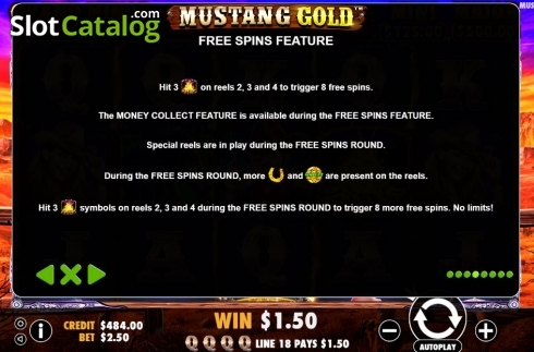 Скрин6. Mustang Gold слот