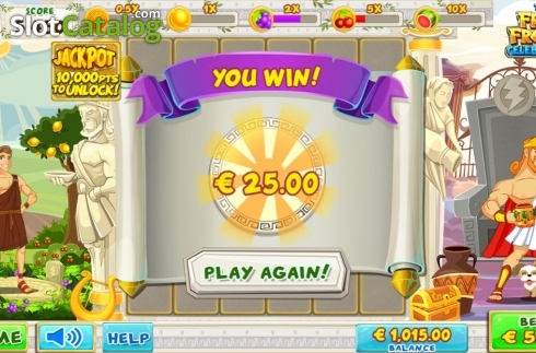 Скрин3. The Fruit Frenzy Celebration слот
