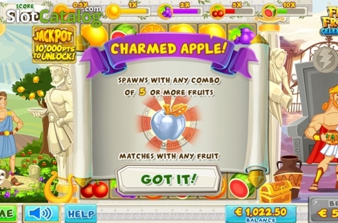 Скрин5. The Fruit Frenzy Celebration слот