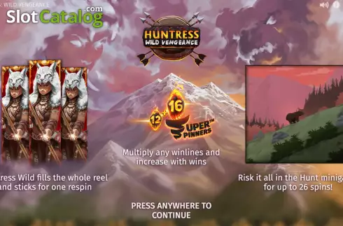 Скрин2. Huntress Wild Vengeance слот
