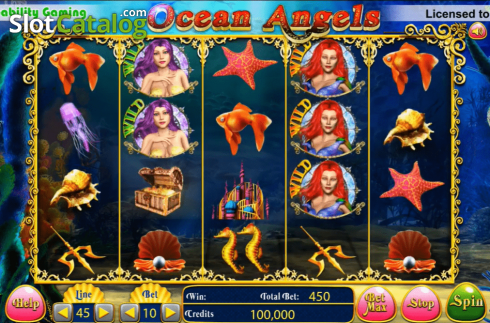 Скрин2. Ocean Angels слот