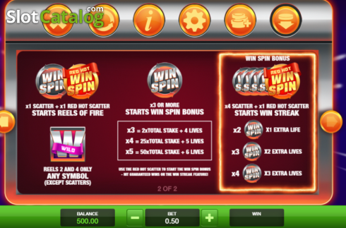 Скрин9. Red Hot Win Spin слот