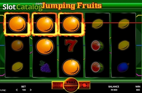 Скрин3. Jumping Fruits (Promatic Games) слот