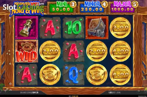 Скрин4. Prospector Wilds Hold and Win слот