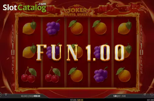 Скрин3. Hot Joker Fruits Stacks слот