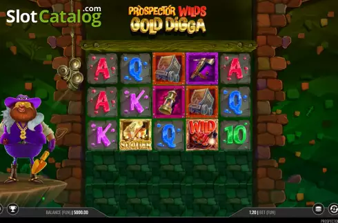 Скрин2. Prospector Wilds Gold Digga слот