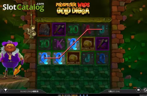 Скрин3. Prospector Wilds Gold Digga слот