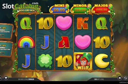 Скрин2. Leprechaun Charms Hold and Win слот