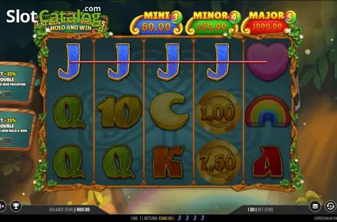 Скрин3. Leprechaun Charms Hold and Win слот