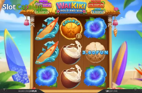 Скрин3. Waikiki Hold & Win слот