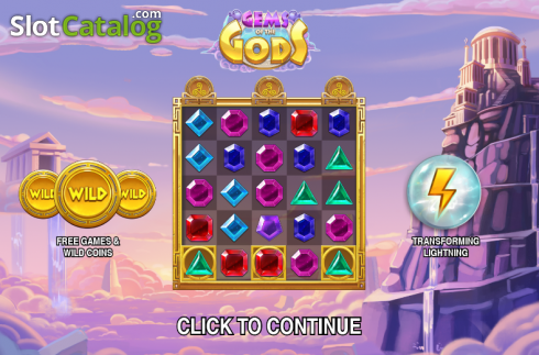 Скрин2. Gems of the Gods слот
