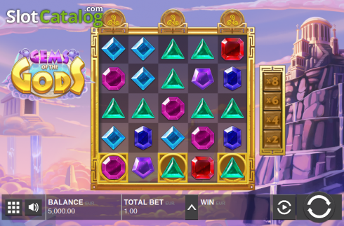 Скрин3. Gems of the Gods слот