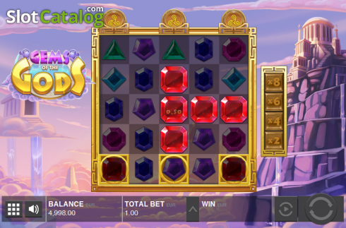 Скрин4. Gems of the Gods слот