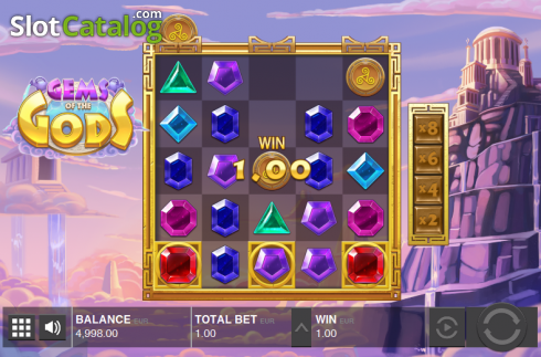 Скрин5. Gems of the Gods слот