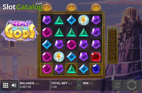 Скрин6. Gems of the Gods слот
