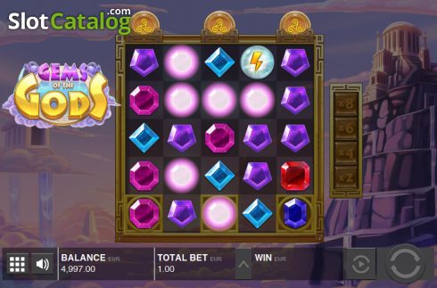 Скрин7. Gems of the Gods слот