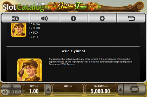 Скрин7. Golden Farm (Push Gaming) слот