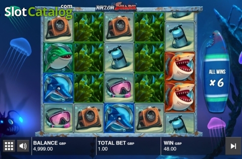 Скрин8. Razor Shark слот