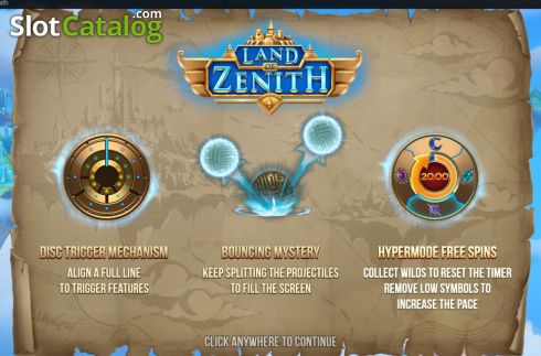 Скрин2. Land of Zenith слот