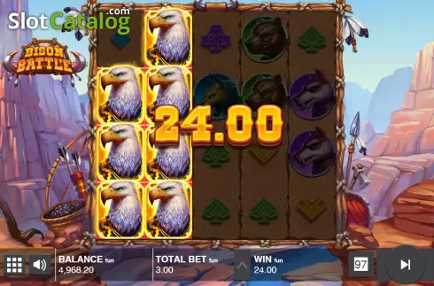 Скрин4. Bison Battle слот