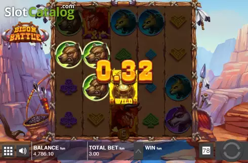 Скрин5. Bison Battle слот