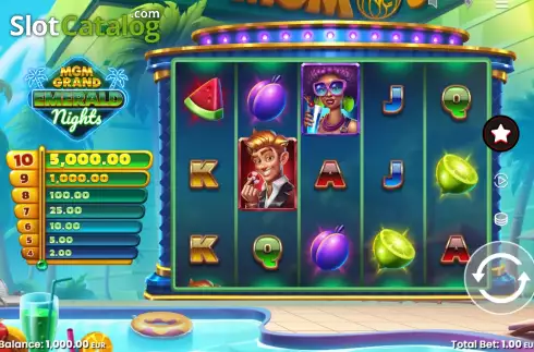 Скрин2. MGM Grand Emerald Nights слот
