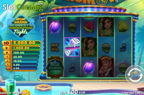Скрин3. MGM Grand Emerald Nights слот