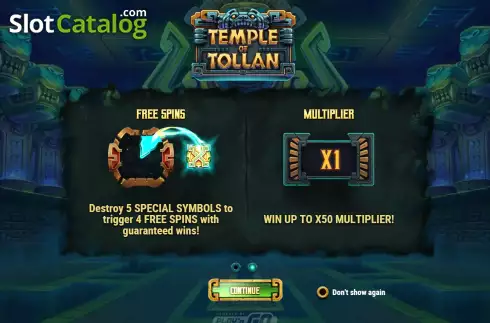 Скрин2. Temple of Tollan слот