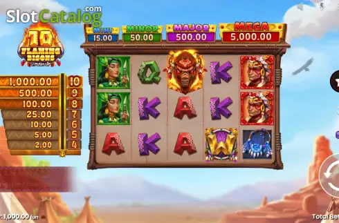 Скрин3. 10 Flaming Bisons слот