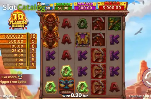 Скрин6. 10 Flaming Bisons слот