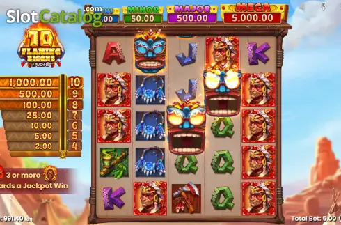 Скрин8. 10 Flaming Bisons слот