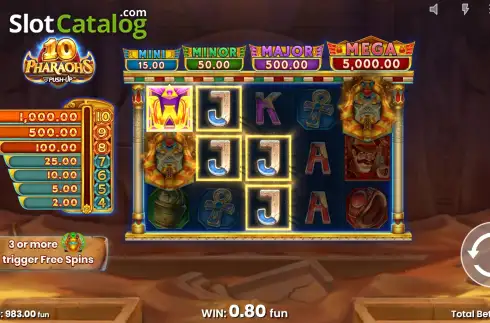 Скрин4. 10 Pharaohs слот