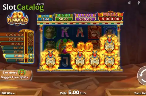 Скрин5. 10 Pharaohs слот
