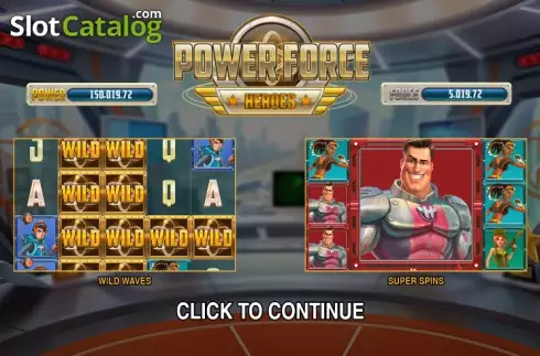 Скрин2. Power Force Heroes слот