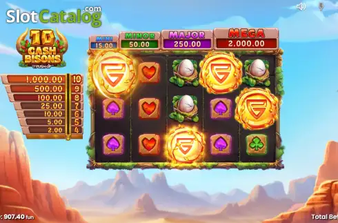 Скрин9. 10 Cash Bisons слот