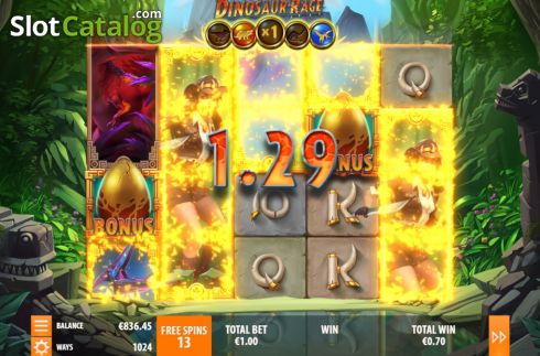 Скрин9. Dinosaur Rage слот