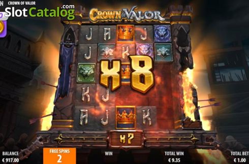 Скрин2. Crown of Valor слот