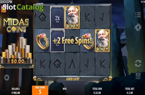 Скрин8. Midas Coins слот