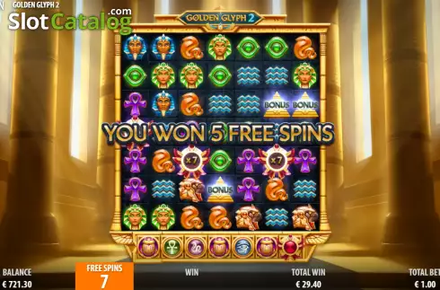 Скрин9. Golden Glyph 2 слот