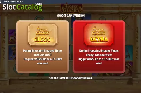 Скрин2. Tigers Glory Ultra слот