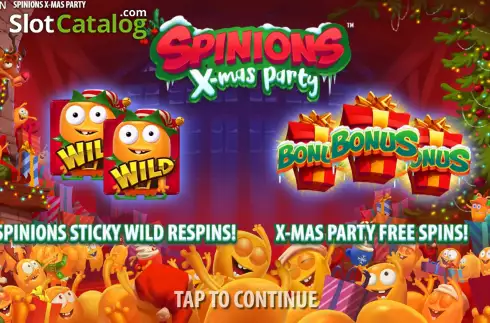 Скрин2. Spinions Christmas Party слот