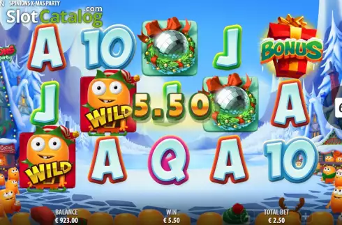 Скрин4. Spinions Christmas Party слот