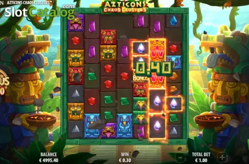 Скрин4. Azticons Chaos Clusters слот